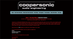 Desktop Screenshot of coopersonic.com